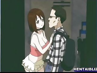 Cute hentai maid gangbanged and filmmed her sex