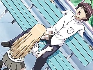 Kimi Hagu 2 - Sexy Manga Slut Gives Blowjob In Public