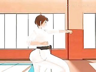 Karate hentai girl sucks monsters big dick